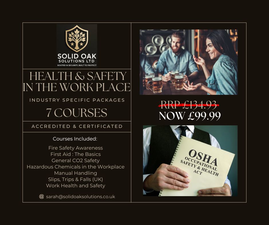 HEALTH & SAFETY IN THE WORK PLACE Course